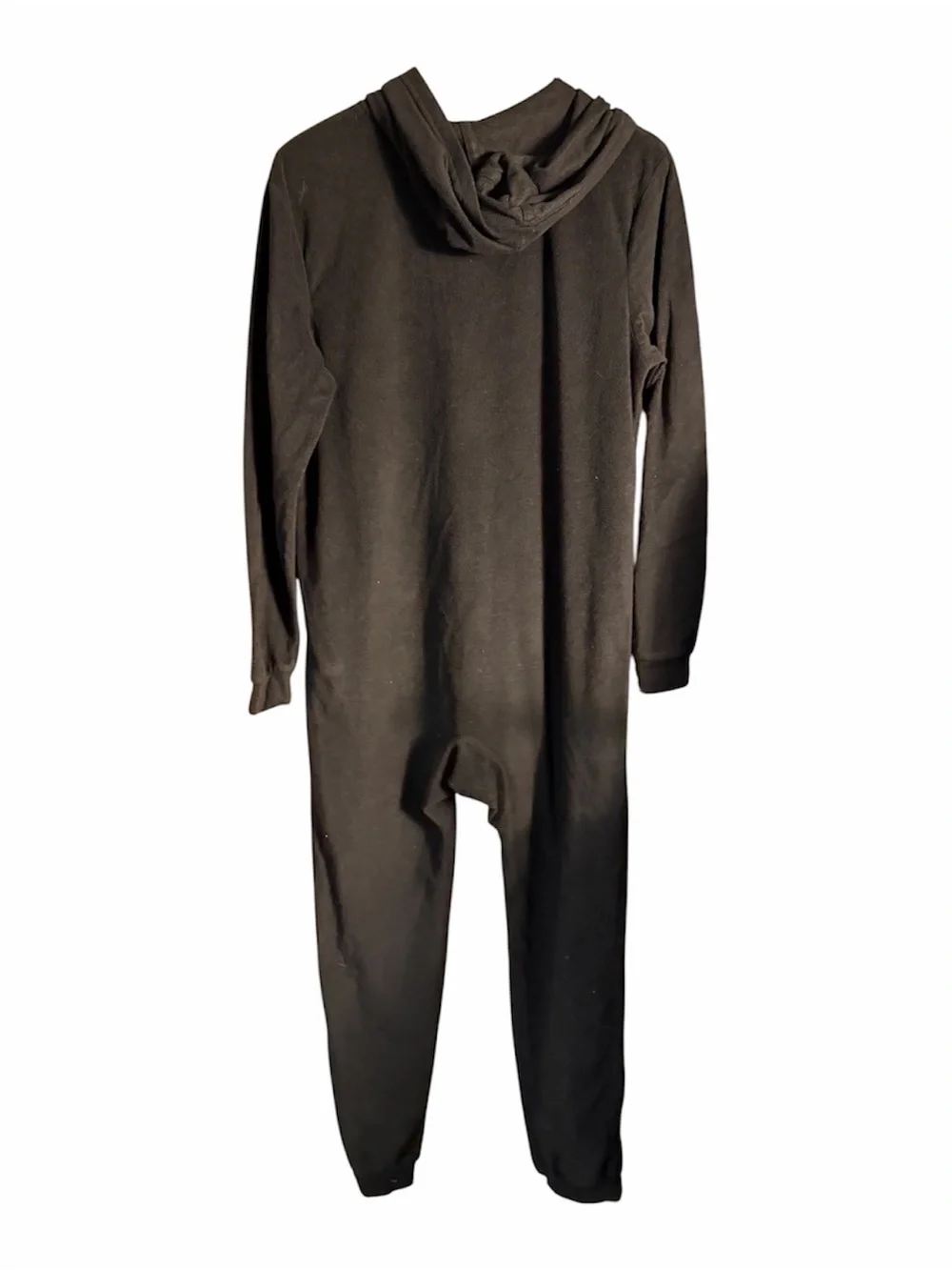 Kids Black Glow Skeleton One-Piece Hooded Jumpsuit